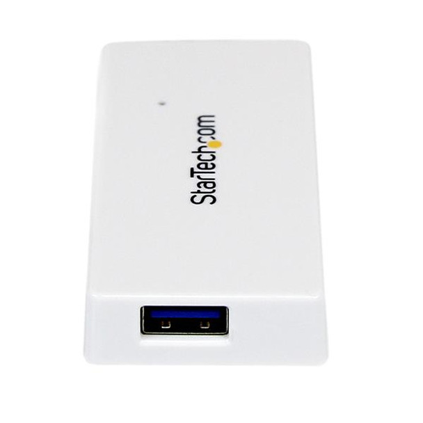 StarTech.com Portable 4 Port SuperSpeed Mini USB 3.0 Hub - White 48289