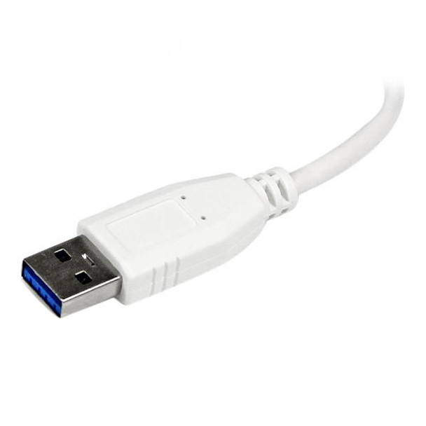 StarTech.com Portable 4 Port SuperSpeed Mini USB 3.0 Hub - White 48289