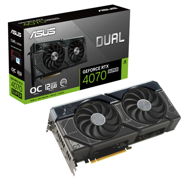 ASUS VCX DUAL-RTX4070S-O12G RTX 4070 Super OC 12GB GDDR6X Retail