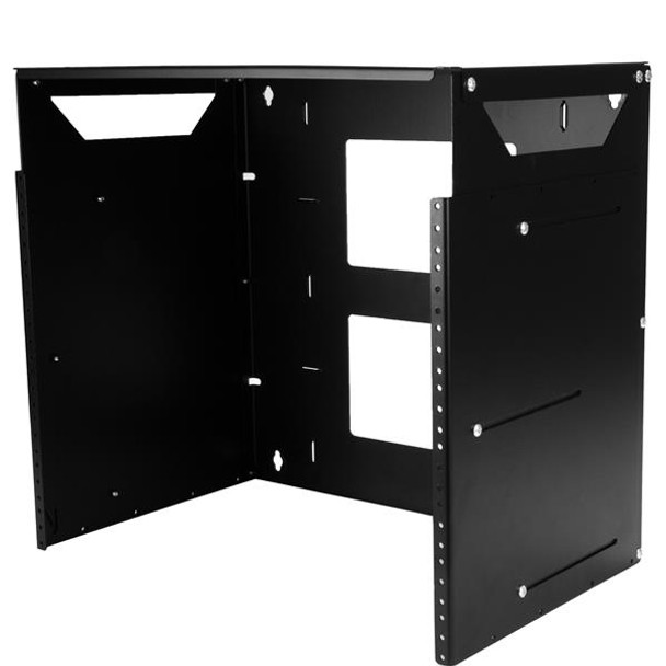 StarTech.com Wall-Mount Server Rack with Built-in Shelf - Solid Steel - 8U 48412