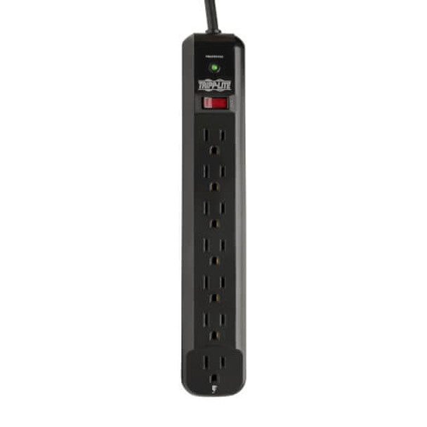 Tripp Lite Protect It! 7-Outlet Surge Protector, 12-ft. Cord, 1080 Joules, Black Housing 48453