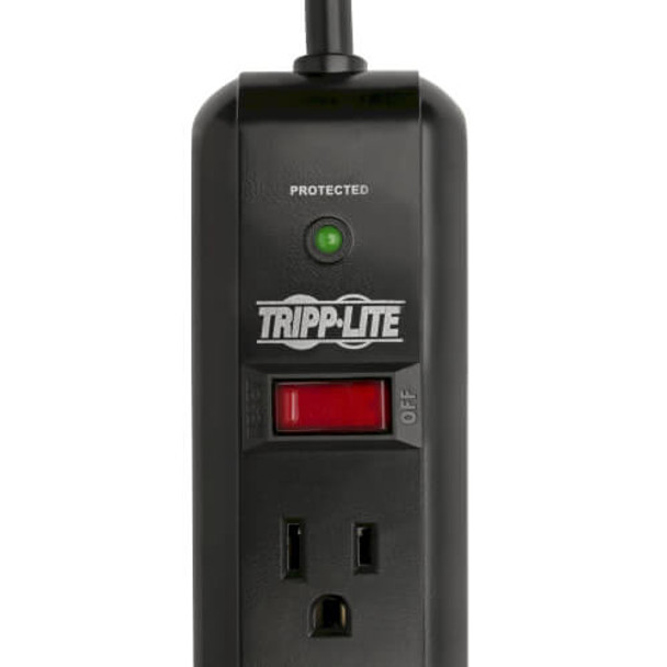 Tripp Lite Protect It! 7-Outlet Surge Protector, 12-ft. Cord, 1080 Joules, Black Housing 48453