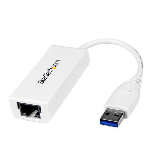 StarTech.com USB 3.0 to Gigabit Ethernet NIC Network Adapter - White 48473