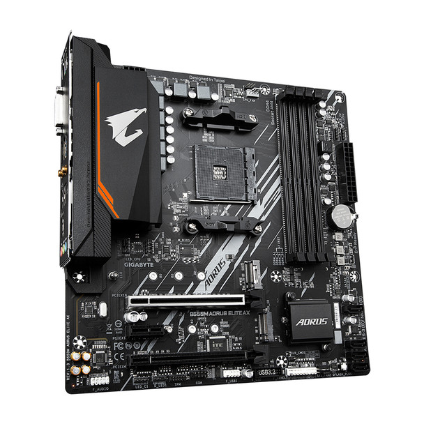 Gigabyte MB B550M AORUS ELITE AX AMD AM4 B550 Max128GB DDR4 PCIE Micro ATX