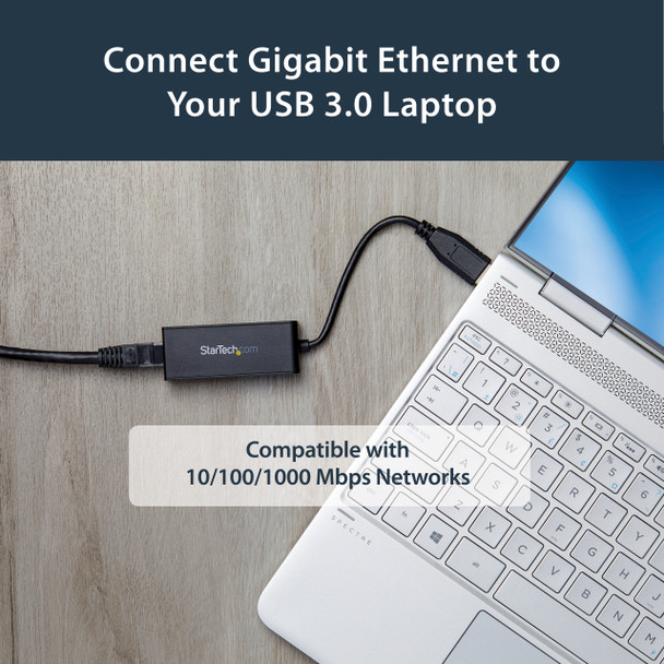 StarTech.com USB 3.0 to Gigabit Ethernet NIC Network Adapter 48807