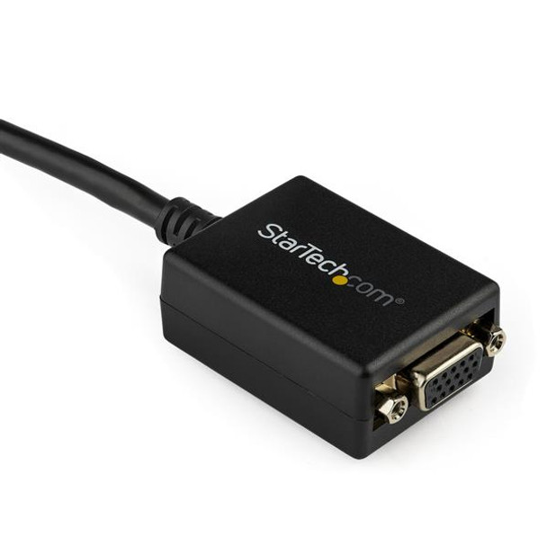 StarTech.com Adattatore DisplayPort VGA - Convertitore attivo da DP a VGA - Video 1080p - Certificato DisplayPort - Cavo monitor/Adattatore Dongle DP/DP++ a VGA - Connettore DP a scatto 48887