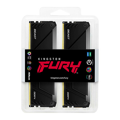 Kingston ME KF432C16BB2AK4 64 64GB 3200MT s DDR4 CL16 DIMM K4 FURY Beast RGB