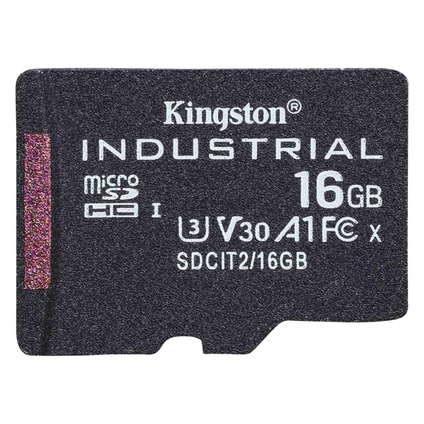 Kingston MF SDCIT2 16GBSP 16G microSDHC Industrial C10 A1 pSLC Card w oAdapter