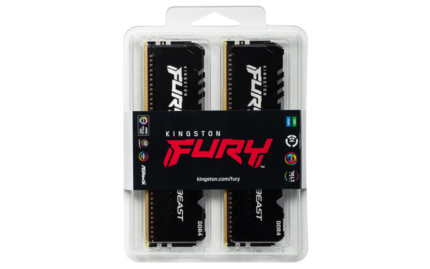 Kingston ME KF436C18BBAK2 32 32GB 3600MHz DDR4 CL18 DIMM K2 FURY Beast RGB