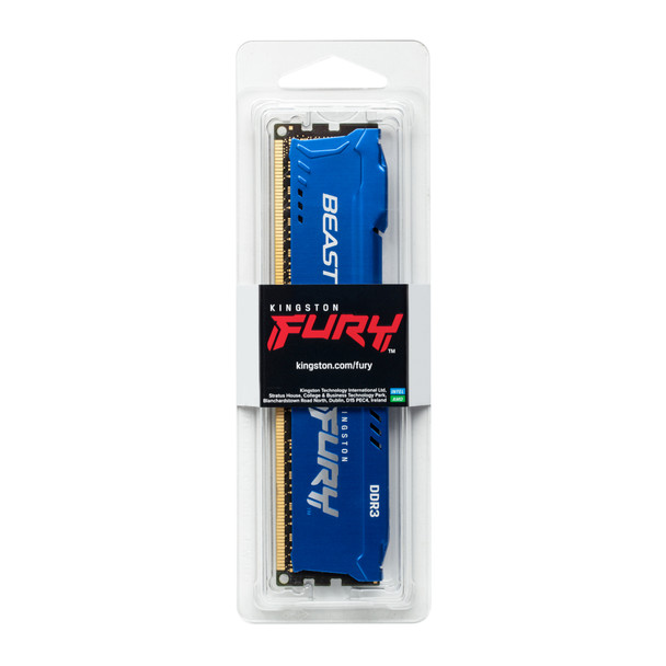 Kingston Memory KF316C10B 8 8GB 1600MHz DDR3 CL10 DIMM FURY Beast Blue Retail