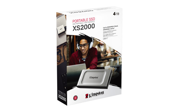 Kingston SSD SXS2000 4000G 4TB XS2000 PORTABLE SSD USB3.2 Gen 2x2 Retail