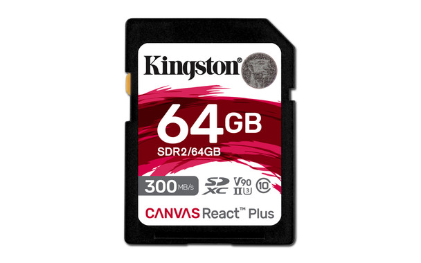 Kingston ME SDR2 64GB 64GB Canvas React Plus SDXC UHS-II 300R 260W U3 V90 RTL