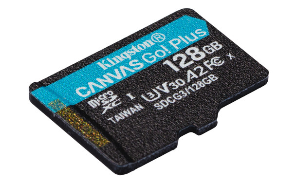 Kingston ME SDCG3 128GB 128GB microSDXC Canvas Go Plus 170R A2 U3 V30 Card+ADP