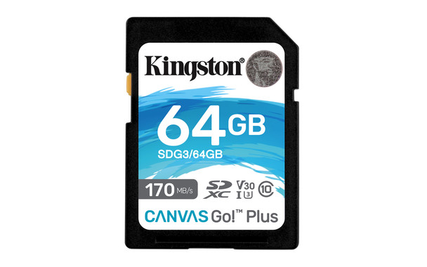 Kingston ME SDG3 64GB 64GB SDXC Canvas Go Plus 170R C10 UHS-I U3 V30 Retail
