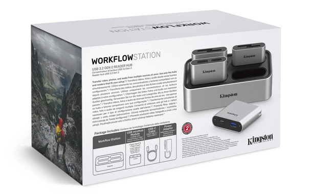 Kingston AC WFS-U USB3.2 Gen2 Workflow Station Dock w 5G USB-A C Hub Retail