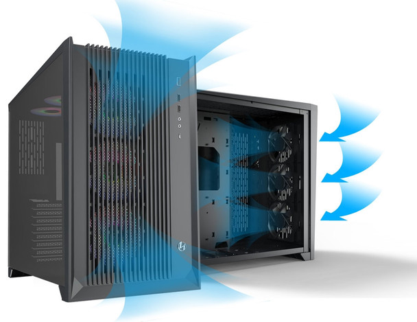 Lian-Li Case PC-O11AIR Tower Chassis 3.5x3 2.5x6 E-ATX ATX Micro-ATX USB