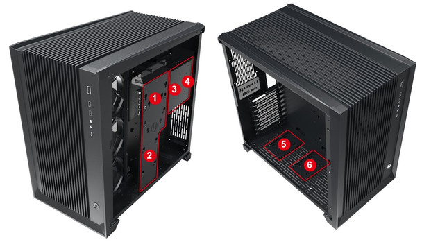 Lian-Li Case PC-O11AIR Tower Chassis 3.5x3 2.5x6 E-ATX ATX Micro-ATX USB