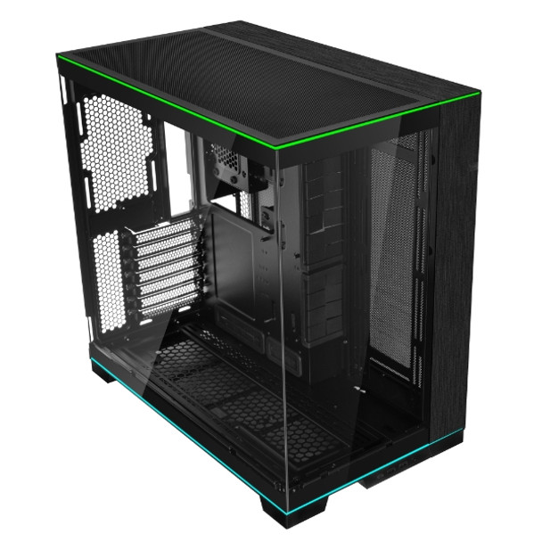 Lian-Li Case O11DERGBX Full Tower TG 2x3.5HDD or 2.5 SSD Black Retail