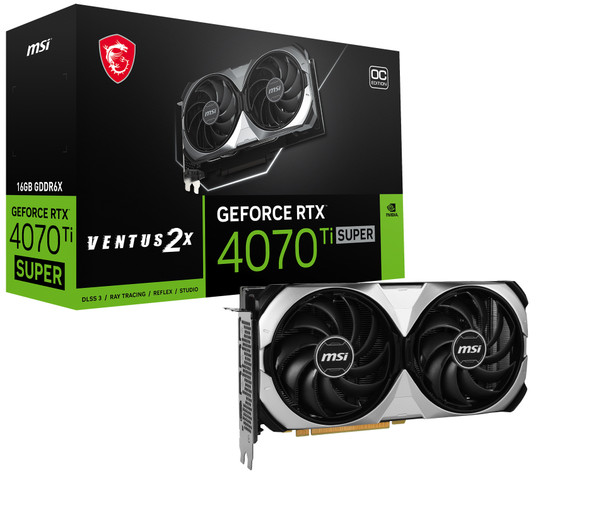 MSI VCX GeForce RTX 4070 Ti Super 16G Ventus 2X OC 16G GDDRX Retail