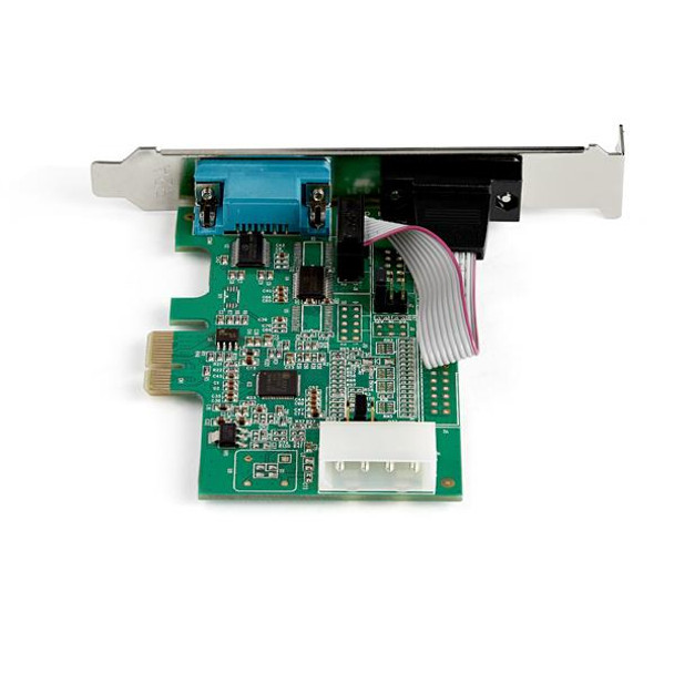 StarTech.com 2-port PCI Express RS232 Serial Adapter Card - PCIe RS232 Serial Host Controller Card - PCIe to Dual Serial DB9 Card - 16950 UART - Expansion Card - Windows & Linux 49674