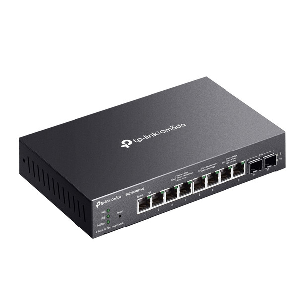TP-Link Switch SG2210XMP-M2 Omada 8-Port 2.5GBASE-T 2-Port 10GE SFP+ Smart SWT