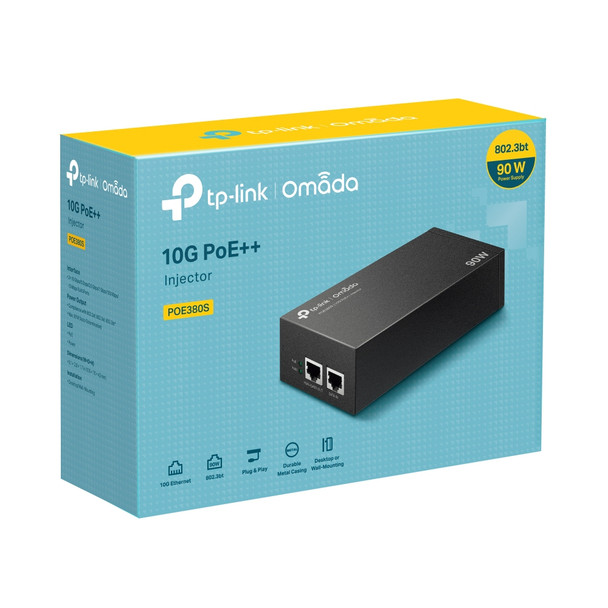 TP-Link Accessory POE380S Omada 10G PoE++ Injector Adapter Retail