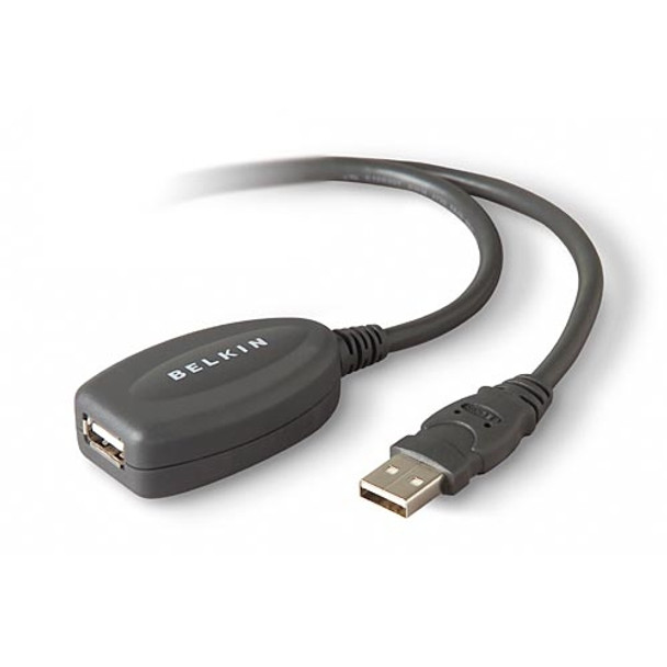 Belkin Active Extension Cable USB cable 5 m USB A Black 49839