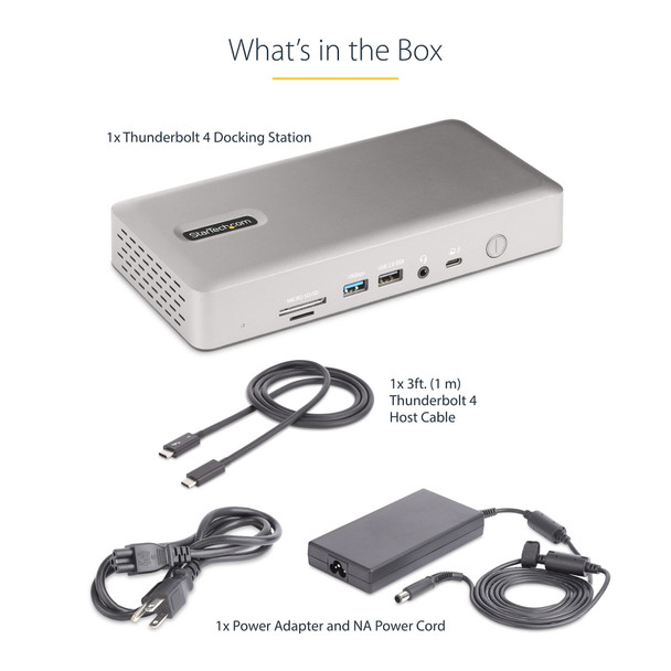 Startech.com 132N-TB4USB4DOCK 065030899277 Thunderbolt 4 Dock, 2x HDMI/DP