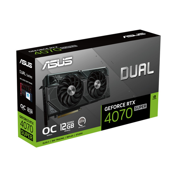 ASUS Dual -RTX4070S-O12G NVIDIA GeForce RTX 4070 SUPER 12 GB GDDR6X 197105442962