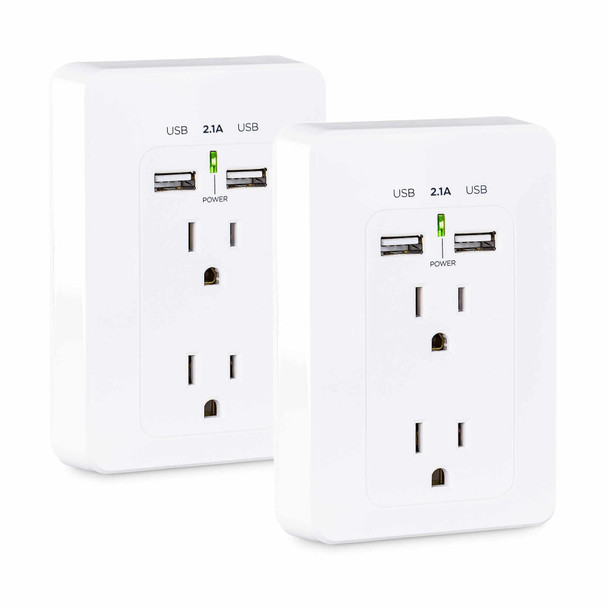 CyberPower MP18HO007 socket-outlet 2 x USB A + 2 x NEMA 5-15 White 649532932016