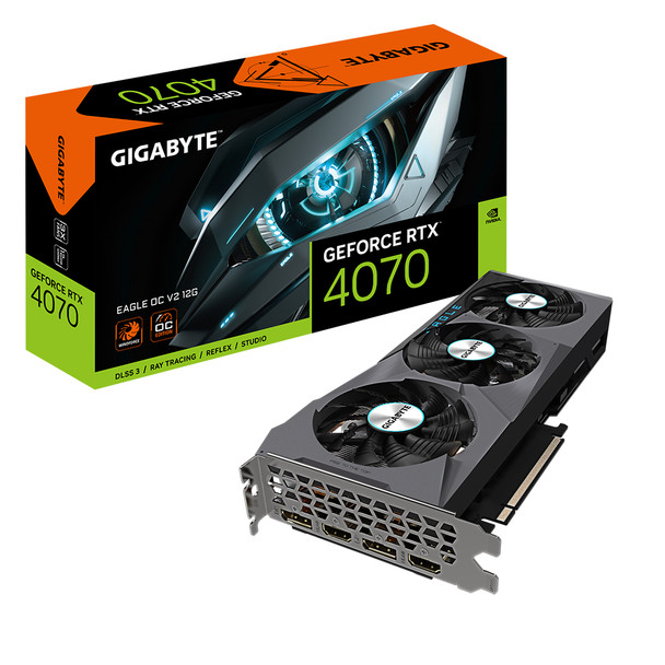 Gigabyte EAGLE GeForce RTX 4070 OC V2 12G NVIDIA 12 GB GDDR6X 889523039458