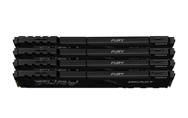 Kingston Technology FURY 16GB 2666MT/s DDR4 CL16 DIMM (Kit of 4) Beast Black 740617320190