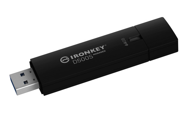 Kingston Technology IronKey 64GB Managed D500SM FIPS 140-3 Lvl 3 (Pending) AES-256 740617338379
