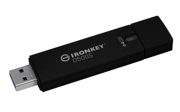 Kingston Technology IronKey 64GB D500S FIPS 140-3 Lvl 3 (Pending) AES-256 740617334777