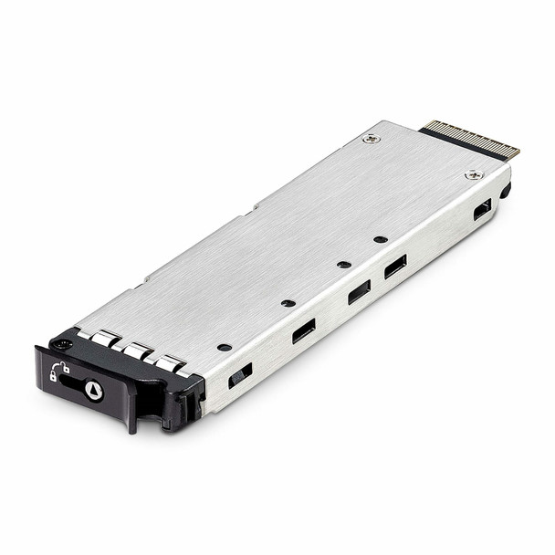 StarTech.com TR-M2-REMOVABLE-PCIE drive bay panel Storage drive tray Black, Silver 065030900393