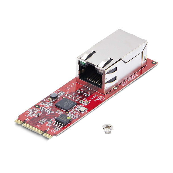 StarTech.com 1-Port 2.5GbE M.2 2280 Network Card, Multi-Gigabit Speeds (2.5G/1G/100M/10M), NBASE-T (802.3bz) NIC, M.2 B+M Key, PCIe Ethernet Interface, For SFF/Desktop PCs 065030901611