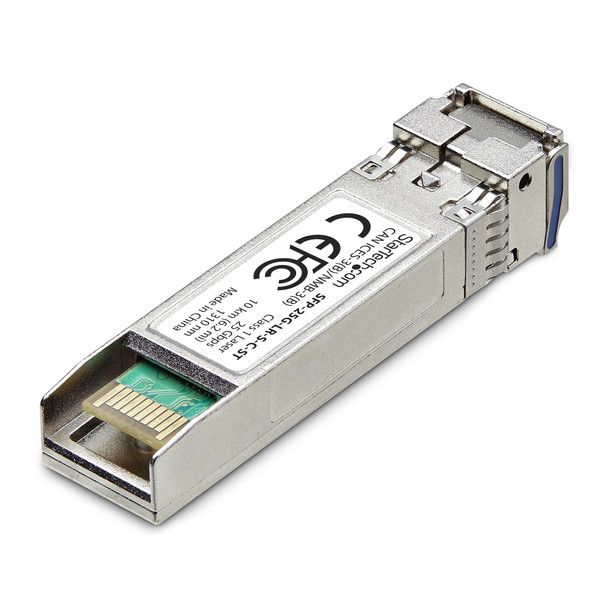 StarTech.com Cisco SFP-25G-LR-S Compatible SFP28 Module, 25Gbps Single Mode Fiber (SMF), 10km (6.2mi), LC Connector, 1310nm, MSA 25 Gigabit Optical Transceiver 065030905336