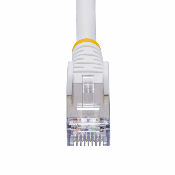 StarTech.com 1ft White CAT8 Ethernet Cable, Snagless RJ45, 25G/40G, 2000MHz, 100W PoE++, S/FTP, 26AWG Pure Bare Copper Wire, LSZH, Shielded Network Patch Cord w/Strain Reliefs, Fluke Channel Tested 065030902700