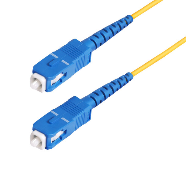 StarTech.com 100m (328ft) SC to SC (UPC) OS2 Single Mode Simplex Fiber Optic Cable, 9/125µm, 40G/100G, Bend Insensitive, Low Insertion Loss, LSZH Fiber Patch Cord 065030903387