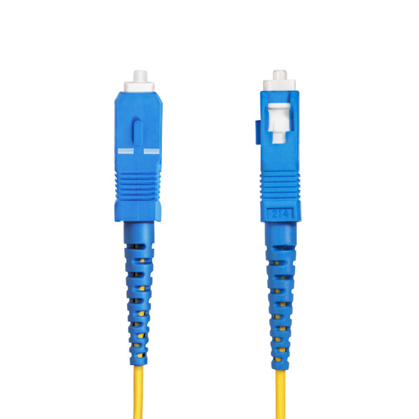 StarTech.com 100m (328ft) SC to SC (UPC) OS2 Single Mode Simplex Fiber Optic Cable, 9/125µm, 40G/100G, Bend Insensitive, Low Insertion Loss, LSZH Fiber Patch Cord 065030903387