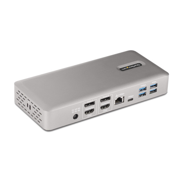 StarTech.com Thunderbolt 4 Multi-Display Docking Station, Quad/Triple/Dual Monitor Dock - 2x HDMI/2x DisplayPort, 7x USB Hub, 2.5Gb Ethernet, 98W Power Delivery 065030899277