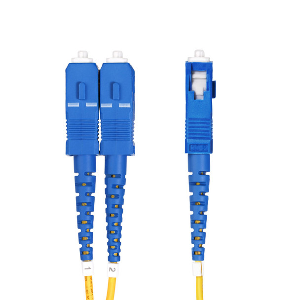 StarTech.com 30m (98ft) LC to SC (UPC) OS2 Single Mode Duplex Fiber Optic Cable, 9/125µm, Laser Optimized, 10G, Bend Insensitive, Low Insertion Loss, LSZH Fiber Patch Cord 065030903363