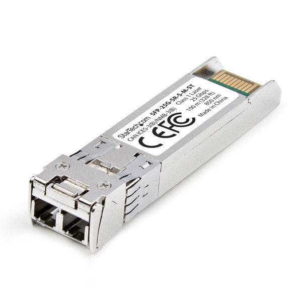 StarTech.com MSA-Compliant SFP-25G-SR-S SFP28 Module, 25Gbps Multimode Fiber (MMF), 100m (328ft), LC Connector, 850nm, 25 Gigabit Optical Transceiver w/ DDM/DOM 065030905374