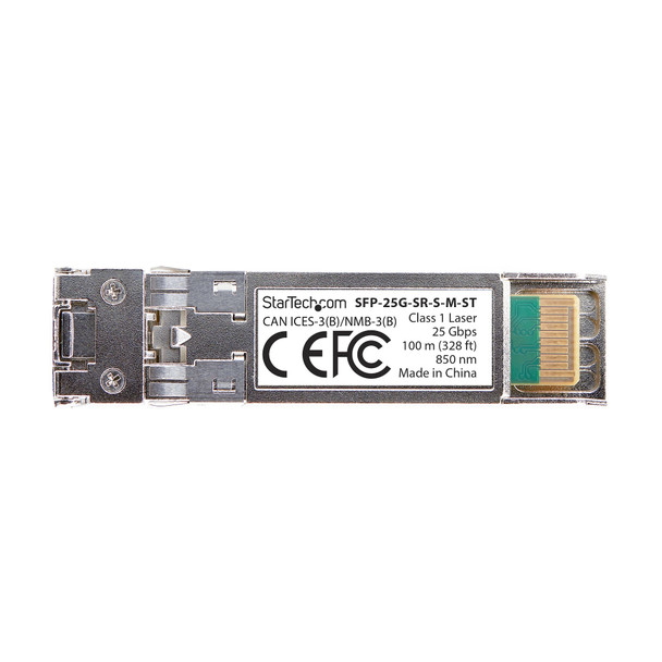 StarTech.com MSA-Compliant SFP-25G-SR-S SFP28 Module, 25Gbps Multimode Fiber (MMF), 100m (328ft), LC Connector, 850nm, 25 Gigabit Optical Transceiver w/ DDM/DOM 065030905374