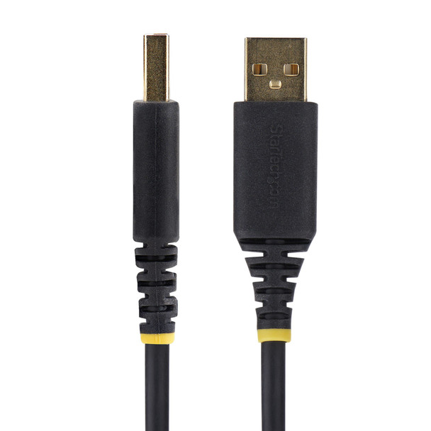 StarTech.com 3ft (1m) USB to Serial Adapter Cable, COM Retention, Interchangeable Screws/Nuts, USB-A to DB9 RS232, FTDI IC, ESD Protection, Windows/macOS/Linux 065030898294