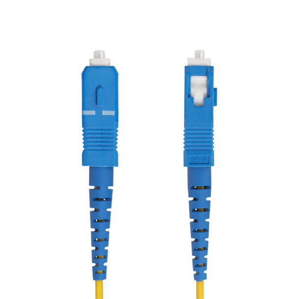 StarTech.com 2m (6.6ft) LC to SC (UPC) OS2 Single Mode Simplex Fiber Optic Cable, 9/125µm, 40G/100G, Bend Insensitive, Low Insertion Loss, LSZH Fiber Patch Cord 065030906999