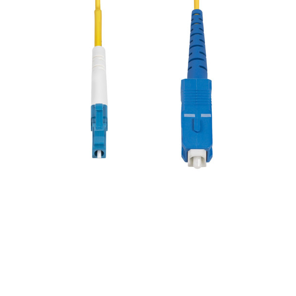 StarTech.com 10m (32.8ft) LC to SC (UPC) OS2 Single Mode Simplex Fiber Optic Cable, 9/125µm, 40G/100G, Bend Insensitive, Low Insertion Loss, LSZH Fiber Patch Cord 065030907026