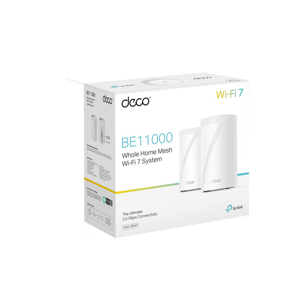 TP-Link Deco BE65 Tri-band (2.4 GHz / 5 GHz / 6 GHz) Wi-Fi 7 (802.11be) White 4 Internal 840030706981