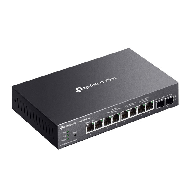 TP-Link Omada 8-Port 2.5GBASE-T and 2-Port 10GE SFP+ Smart Switch with 8-Port PoE+ 840030710841