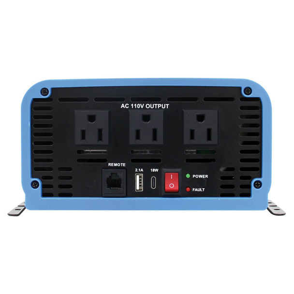 Tripp Lite 1000W Light-Duty Compact Power Inverter - 3x 5-15R, USB Charging, Pure Sine Wave, Wired Remote